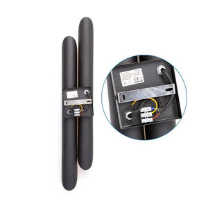 Applique da parete in alluminio nero E27, senza sorgente luminosa, ideale per decorazione e illuminazione di interni. - Product Image 3