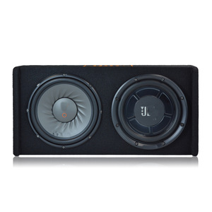 Système audio de voiture actif Jl Audio avec deux caissons de basses de 10 pouces, boîtier en bois, sortie mono - Product Image 5