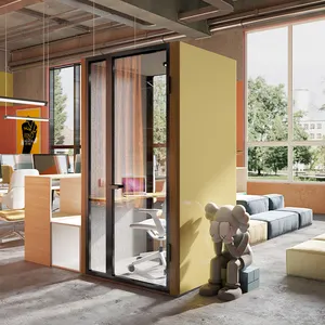 Flexspace pod kerja untuk rapat kantor seluler dalam ruangan kedap suara baru 2024 rumah belajar kabin booth untuk dijual