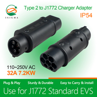 Adaptateur EV GBT vers Type 2 utilisé pour les véhicules Standard chinois chargeant un côté aux voitures GBT et un autre côté à la prise EV femelle de Type 2