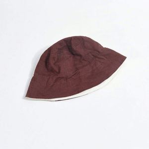 Sombrero de Pescador Japonés de Alta Calidad, Transpirable, de Algodón y Lino, de Doble Cara, para Mujer, Estilo Retro, Color Sólido, para Viaje - Product Image 3
