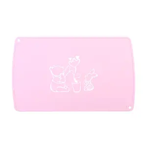 Tapete de silicone quadrado colorido personalizado para crianças, tapete de mesa de jantar de cozinha com design moderno