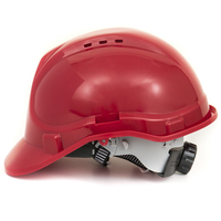 Casque industriel réglable rouge foncé pour la construction casque de protection de sécurité chapeaux durs ventilés