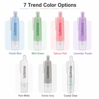 Ruban Correcteur Rétractable Type Stylo, Pointe Rotative à 360 Degrés, Rechargeable, Ruban de Poche Macaron 6m, Portable, Type Pression