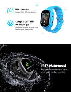 Montre connectée pour enfants, SOS, carte SIM LBS, photo, étanche IPX-6, bracelet en caoutchouc, répondre aux appels, réveil, cadeau pour enfants TD45 - Product Image 4