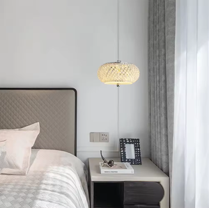 Zèle éclairage usine vente directe Simple longue ligne lustre intérieur Chrome cristal lustre lumière - Product Image 1