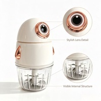 Petit hachoir à aliments électrique rechargeable par USB, robot culinaire portable pour bébé Penguin pour la maison et les dortoirs