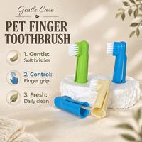 Brosse à dents pour animaux de compagnie en ABS léger OEM/ODM, à porter sur le doigt, pour l'hygiène dentaire quotidienne des chiens et des chats