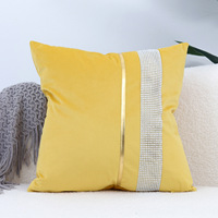 Coussin carré 18x18 en velours tricoté de luxe à carreaux, moderne, doux et chaud, idéal pour chaise de bureau, maison et hôtel – Vente chaude, haute qualité