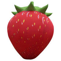 Modèle gonflable de plante gonflable de modèle de grande fraise gonflable de fraise pour la publicité