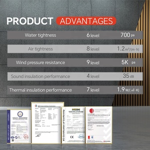 Nfrc tiêu chuẩn Mỹ Patio cách âm Bifold cửa có thể gập lại cửa kính cường lực nhôm trượt gấp cửa - Product Image 3