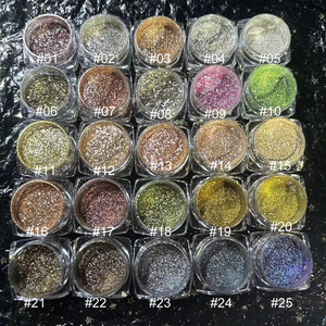 Pigments de paillettes holographiques en marque privée, paillettes métalliques en vrac, poudre de fard à paupières - Product Image 2