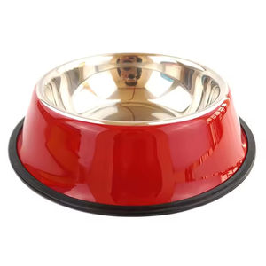 Renkli Baskılı Paslanmaz Çelik Evcil Hayvan Mama Kabı Büyük Küçük Açık Hava Kullanımı İçin Su Mama Kabı Köpekler İçin - Product Image 2