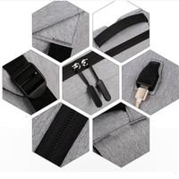 Vente en gros sac d'école Oxford avec impression de logo personnalisée pour les voyages d'affaires sac à dos pour ordinateur portable avec USB