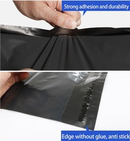 Enveloppe d'expédition auto-scellante en plastique noir personnalisée pour vêtements emballage d'affranchissement sacs postaux