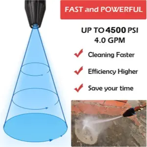 High Pressure Washer 220V 17Mpa Wash Electric Clean For Brushless Motor Professional Cleaning Equipment