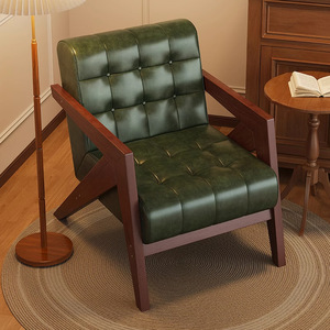 Poltrona Singola in Legno Massello Adatta per Pensioni, Hotel, Soggiorni, Balconi <span class=keywords><strong>e</strong></span> Uso Ricreativo, Stile Vintage - Product Image 2