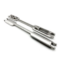 Pièces de serrure de porte-clés miniatures usinées avec précision, usinage par découpe, aluminium, acier inoxydable, électroérosion à fil, brochage