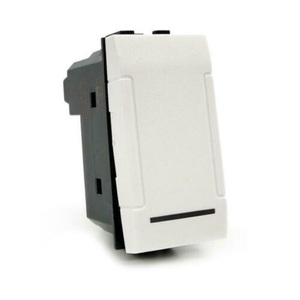Single Pole <b>Push</b> <b>Button</b> <b>Switch</b> 10A 250V White Compatible With Living International - Product Image 1