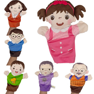 2024 Bán Buôn Tùy Chỉnh Thú Nhồi Bông Con Rối Tay Gia Đình Mẹ Cha Nhân Vật Sang Trọng Con Rối Ngón Tay - Product Image 3