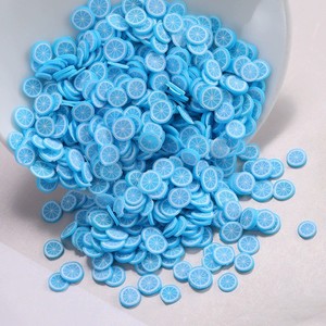 CHENXI Venta al por mayor de rebanadas de limón de arcilla, abalorios de slime, cuentas de polímero, relleno artístico para slime para manualidades en miniatura DIY - Product Image 3
