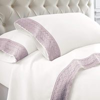 Hot Selling Hochzeit Bettlaken Schöne Qualität und Spitzen besatz Bettwäsche Set