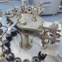 Machine de remplissage et de scellage semi-automatique en acier inoxydable de haute précision pour l'emballage de tubes en plastique de crème cosmétique et d'onguent