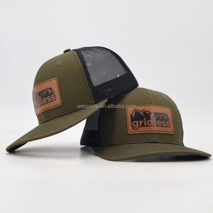 Gorra Personalizada de Malla Transpirable de 6 Paneles, Estilo Camionero, Visera Curva, Parche de Cuero, Logotipo Bordado, Diseño Deportivo, Gorra Premium para Hombre - Product Image 3