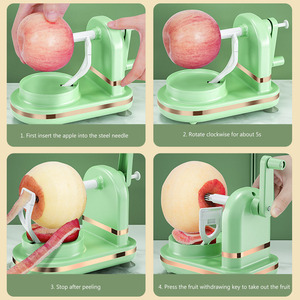 Nouveauté 2024 : Accessoires de cuisine, gadgets, éplucheur de pommes, machine à éplucher, éplucheur-coupeur rotatif multifonction pour pommes <span class=keywords><strong>et</strong></span> poires - Product Image 6