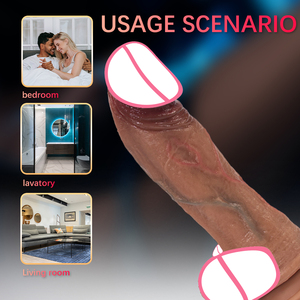 Großhandel Realistischer Vibrator für Frauen, Großer Weicher Silikon- oder TPE-Material G-Punkt-Massagegerät Erotikspielzeug für Erwachsene - Product Image 5