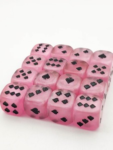 Tùy Chỉnh Màu Hồng Trái Tim Nhựa Xúc Xắc Cá Nhân In Màu & Khắc Acrylic Trò Chơi Xúc Xắc Mô Hình Độc Đáo Xúc Xắc Cho RPG Trò Chơi Hội Đồng Quản Trị - Product Image 2