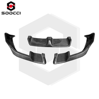Kit carrosserie F96 X6M en fibre de carbone style LD pour BMW X6M Competition, pare-chocs avant, lèvre de capot, jupes latérales, feux LED, diffuseur, spoiler