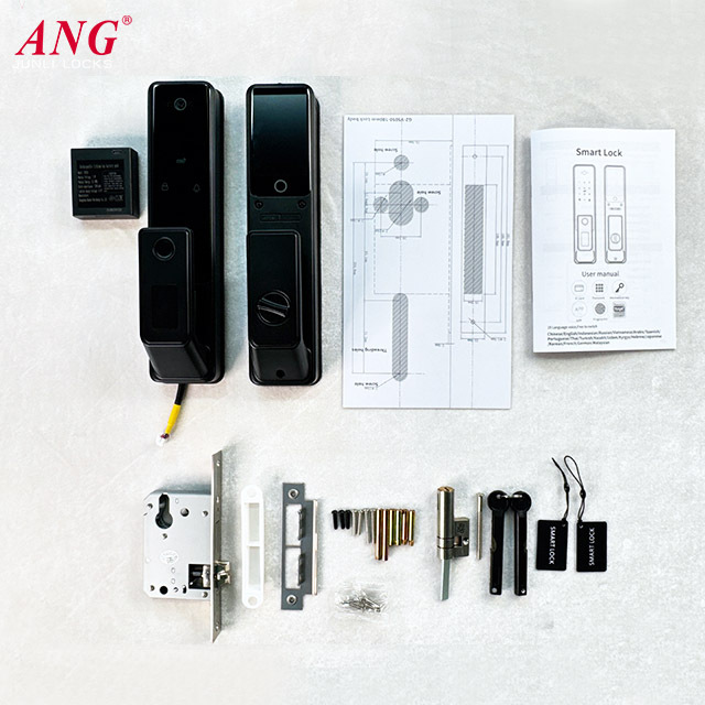 ANG Push Pull Door Lock with Camera 5050 Mortise Automatic Remote Digital Fingerprint Smart Lock Works with Tuya · image 2