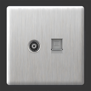 Chất lượng cao anh tiêu chuẩn tường Ổ cắm TV ổ cắm tấm một Cent một màu xám Frosted PC Bảng điều chỉnh - Product Image 1