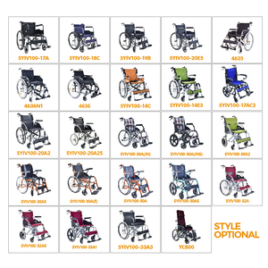 <span class=keywords><strong>Fauteuil</strong></span> <span class=keywords><strong>roulant</strong></span> manuel en aluminium léger et confortable, <span class=keywords><strong>pliable</strong></span>, pour personnes handicapées et personnes âgées - Product Image 3