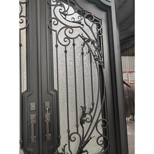 Puertas DE SEGURIDAD DE ACERO Puertas exteriores de seguridad para casas/Puertas para casas Exterior/Puertas dobles de entrada de acero de hierro forjado - Product Image 1