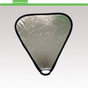 Réflecteur portable 80cm ondulé <span class=keywords><strong>doré</strong></span> blanc 2 en 1 Triangle pour studio photo - Product Image 4