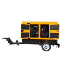 Groupe électrogène diesel silencieux robuste avec coffret étanche pour travaux de construction à distance