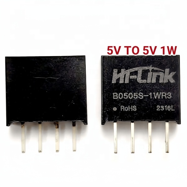 HLK-1D0505 5V 5V 200mA 1W Isolated Micro Power Module B0505S-1WR3 More Efficient DC-DC Converter Board Mount Instead B0505S-1WR2