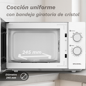 กรุนเคลเตาอบไมโครเวฟ 25 ลิตร 850 วัตต์ 5 ระดับพลังงาน เครื่องใช้ไฟฟ้าในครัว - Product Image 5