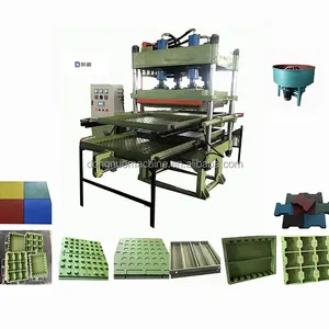 Automatische 500*500 1100*1100 Rubber Tegel Vulcanisator Grijpende Rubberen Vloertegel Maken Machine Rubber Tegel Molding Machine