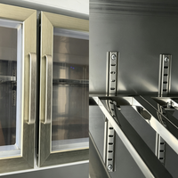 Freezer Komersial Tiga-dalam-Satu Pintu Ganda Mewah dengan Desain Bebas Es, Kontrol Suhu Digital & Mode Hemat Energi