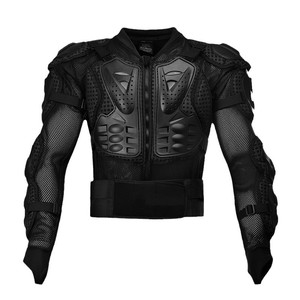 เสื้อแจ็คเก็ตเกราะป้องกันสำหรับขี่มอเตอร์ไซค์ สีดำ ระบายอากาศได้ดี สำหรับผู้ชาย ใช้สำหรับขี่ออฟโรด พร้อมสายรัดปรับได้และดีไซน์ตาข่าย - Product Image 3