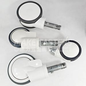 Medical <span class=keywords><strong>Castor</strong></span> Wheel Central Control Lock Rollen Krankenhaus bett ausrüstung Silent Stem Caster TPR 5 "6" Zoll Twin Swivel Ruedas - Product Image 2