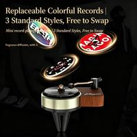 Lot de 12 désodorisants de voiture personnalisables en plastique solide, à clipser sur grille d'aération, en forme de couverture d'album de chanteur pop ou de tourne-disque