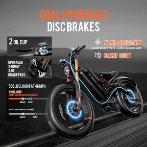 Nouveau design, vélo de montagne électrique haute performance 60v 5000W, puissant, pour adultes, vélo électrique tout-terrain - Product Image 3