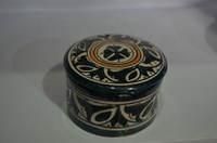 Boîte marocaine, boîte design faite à la main en différentes couleurs petits bols à Dessert assiette à gâteau en céramique bonbons créatifs en céramique avec couvercle