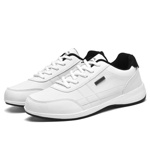 Chaussures de sport décontractées pour hommes, chaussures de printemps et d'automne, surface en cuir, imperméables, semelle souple, antidérapantes - Product Image 3