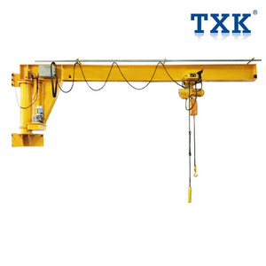 Grue de potence de haute qualité 1 tonne 2 tonnes 3 tonnes 5 tonnes support de palan de grue mural atelier de chariot manuel ou électrique utilisant - Product Image 2