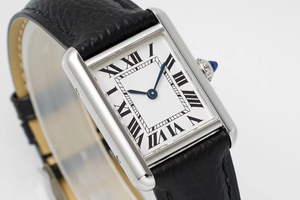Fashionable Automatic Mechanical <b>Watch</b> Black Lychee Patterned Calf Leather Strap Square <b>Case</b> Sapphire Crystal Glass Mirror - Product Image 4